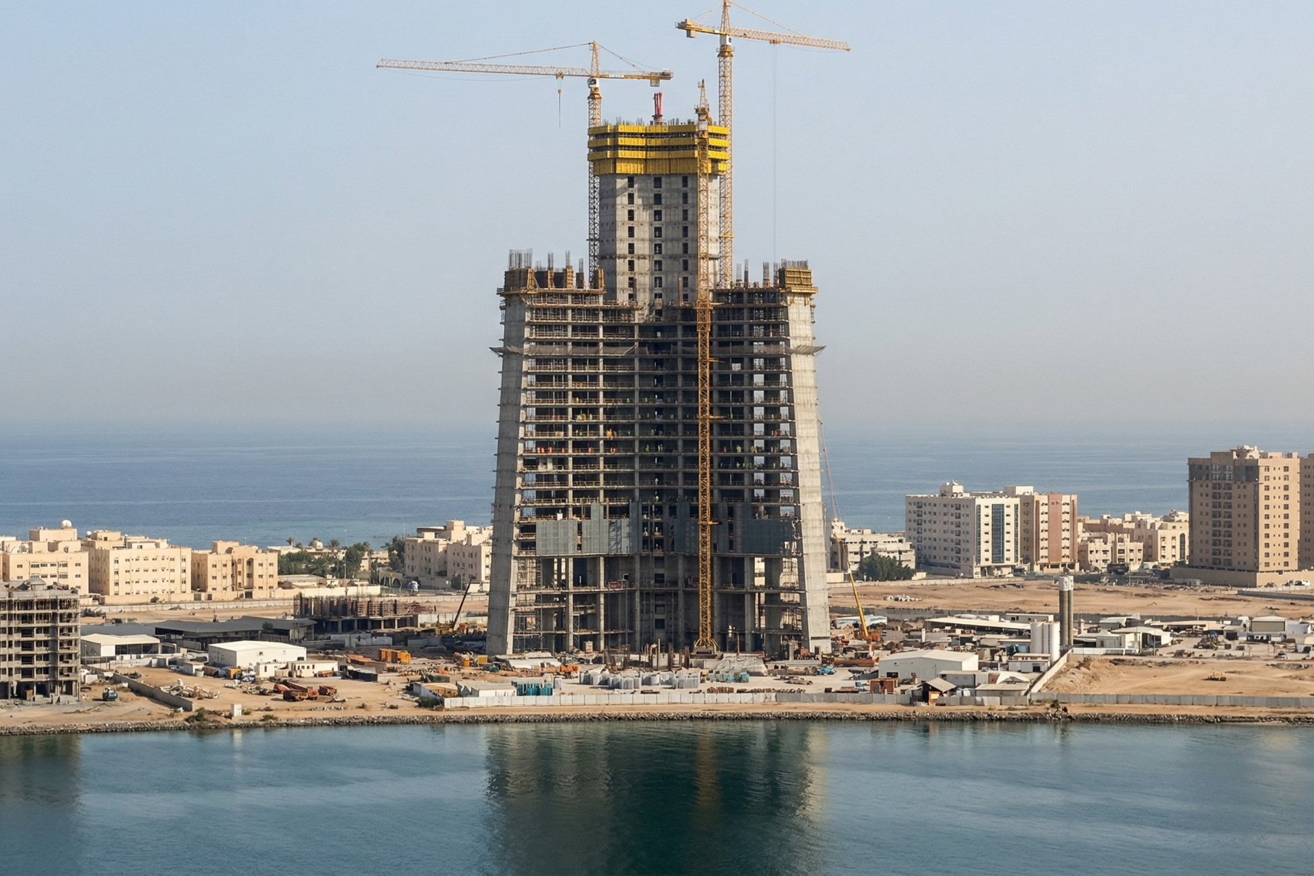 Jeddah Tower construction milestone - approaching 100th floor in Jeddah, Saudi Arabia